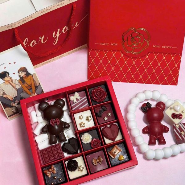 Hộp Chocolate Gấu - HCCL15 - Quà Tặng Tình Yêu