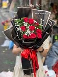  Bó Hoa Hồng Đỏ 9 Hoa - HBD248 - Hoa Hồng 20/10 