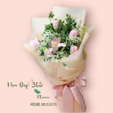  Bó Hoa Tulip Hồng - HBD63 