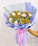  Bó Hoa Hồng Pastel Mix Trái Nhãn - TC48 
