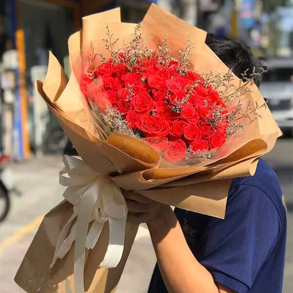 Bó Hoa Hồng đỏ Burning Heart