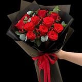  Bó Hoa Hồng Đỏ Charming - HBD268 