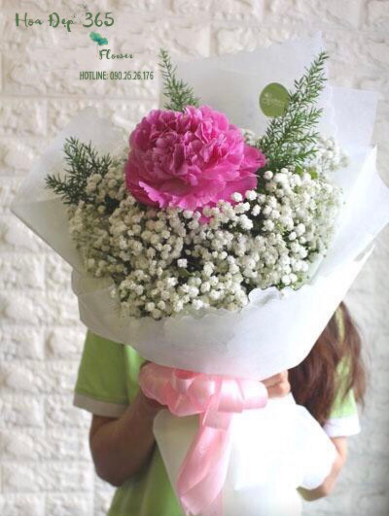  Bó Mẫu Đơn Pink Peony - HBD98 