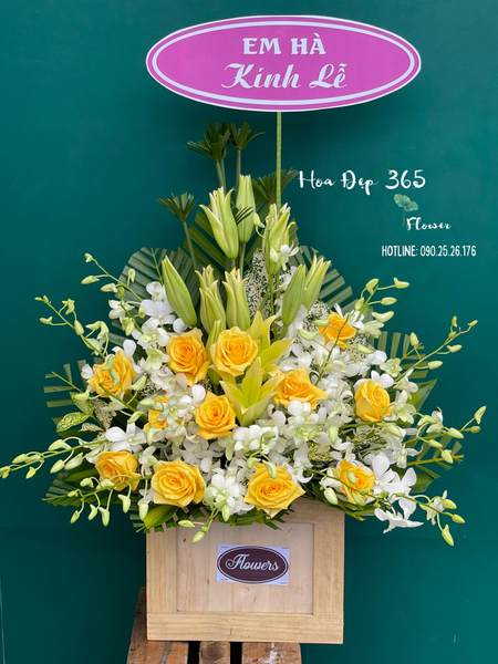  Giỏ hoa tươi Nhớ Thương - GHV14 