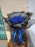  Blue Rose Glitter - HST35 - Bó Hoa Hồng Xanh Sáp Thơm Tặng Mẹ 