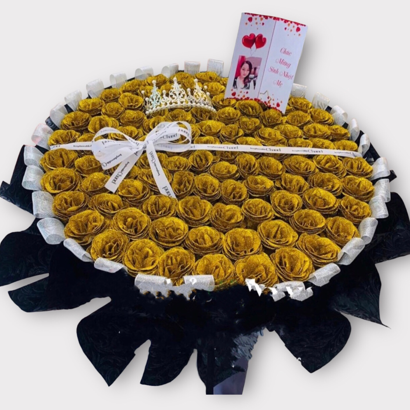  Bó Hoa Sáp 99 Bông Vàng Gold - HST34 - Hoa 8/3 