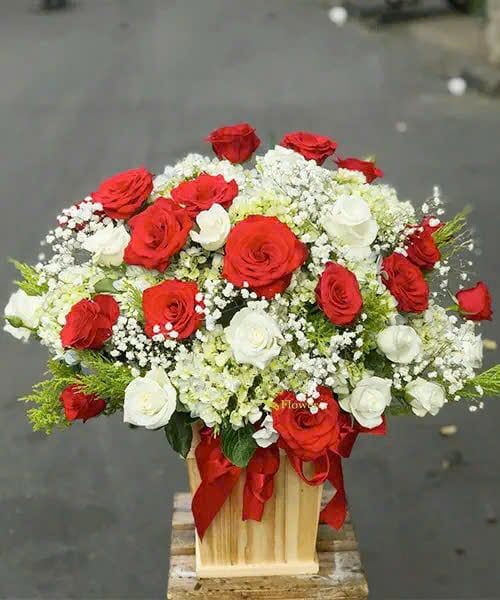  Hộp Hoa Khai Trương Để Bàn Lucky - HCH40 