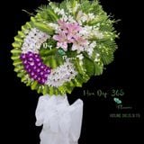  Vòng Hoa Viếng Đám Ma Giá Rẻ - HTL131 - Vòng Hoa Đám Tang 