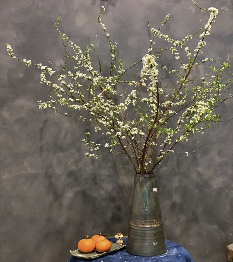 Bình Hoa Tuyết Mai - HCB66 - Hoa Chưng Tết Nguyên Đán