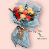  Bó Cúc Mẫu Đơn Mix Màu - HBD161 - Hoa Sinh Nhật 