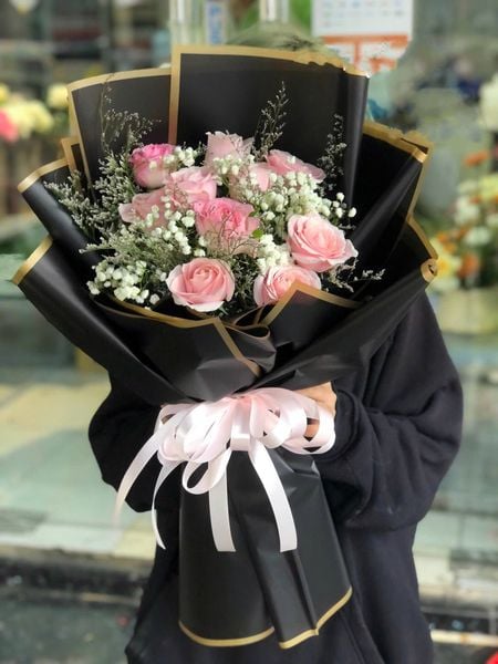 Bó Hoa Hồng Đỏ 10 Hoa - HBD249 - Hoa Sinh Nhật