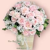  Hồng Thương - HCH53 - Hoa Hồng 20/10 - Hộp Hoa Hồng Pastel và Hoa Baby 