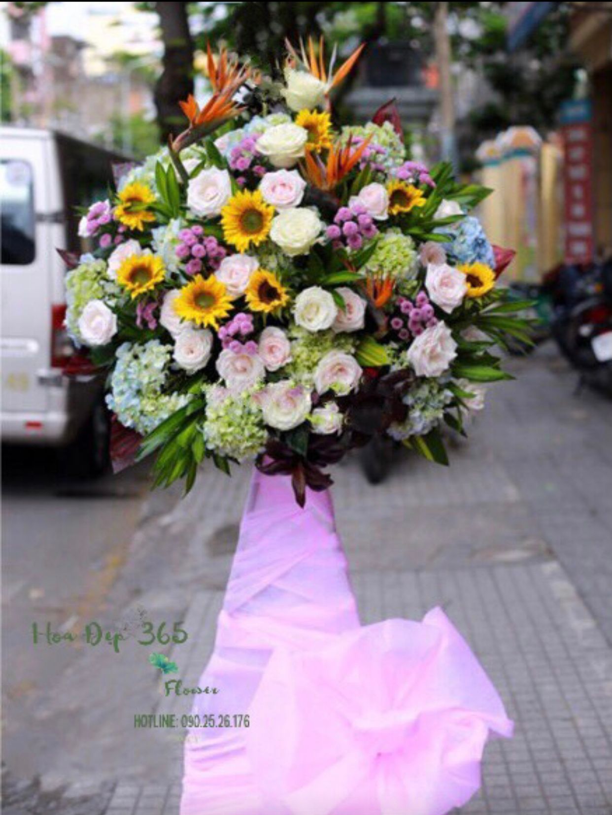  Best Wishes - HCM40 - Lẵng Hoa Khai Trương 