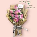  Bó Hoa Sen Hồng - HBD56 - Hoa Tặng Mẹ 