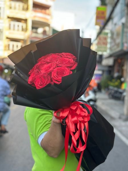 Hoa tặng người yêu đẹp nhất, bó hoa tặng bạn gái lãng mạn ý nghĩa: Bó Hoa Hồng Miss You - HBD261