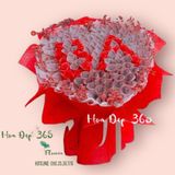  Bó Hoa Tiền Khắc Chữ Ba 50k - BT24 - Hoa sinh nhật Ba 