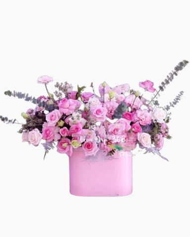 Mẫu Hoa Tươi Màu Hồng