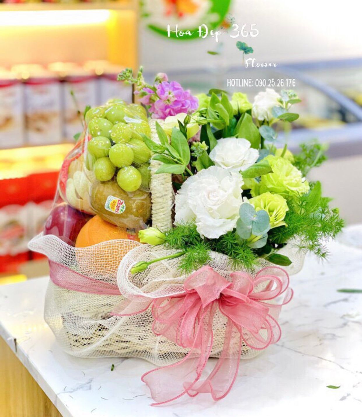 Giỏ Trái Cây Mừng Khai Trương  TH Fruit  Chuyên Trái Cây Nhập Khẩu Cao Cấp