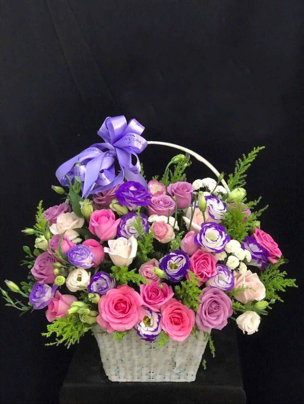  Giỏ Hoa Ngọc Sắc - HG02 