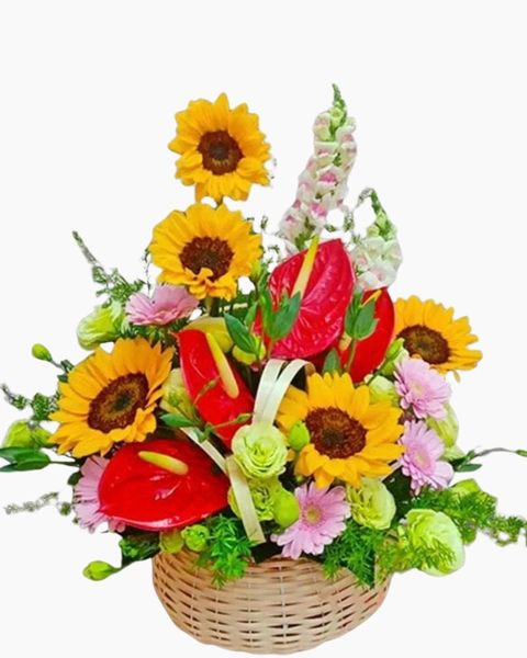 Giỏ Hoa Khai Trương Bình An