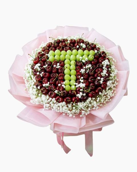 Bó Hoa Cherry Khắc Tên