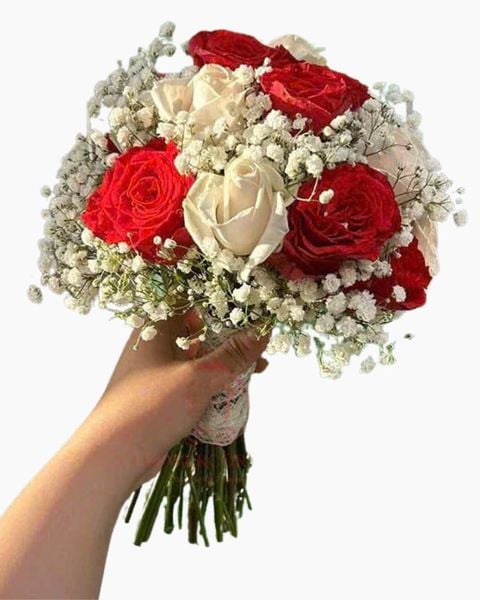 Hoa Hồng: Bó Hoa Cưới Cầm Tay Thành Đôi
