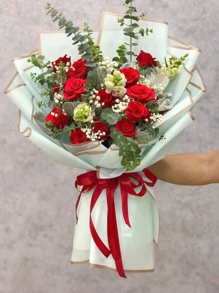 Bó Hoa Hồng Đỏ 15 Hoa - HBD236