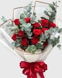  Bó Hoa Hồng Đỏ Tình Đắm Say - HBD210 