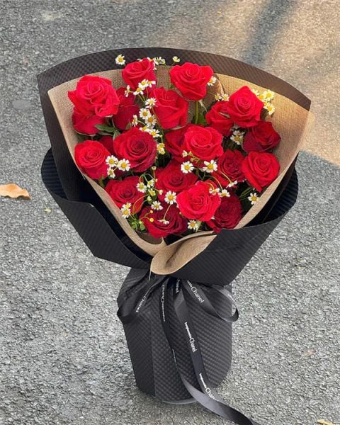 Bó hoa hồng đỏ - Red Amour - HBD274