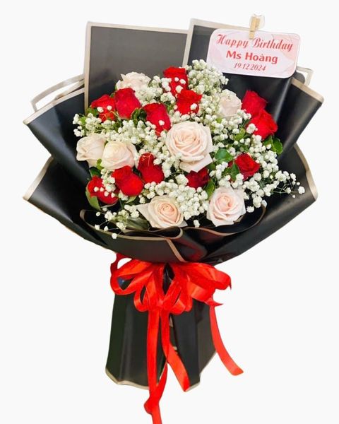 Bó Hoa Hồng Mix Màu