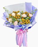  Bó Hoa Hồng Pastel Mix Trái Nhãn - TC48 
