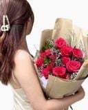  Bó Hoa Hồng Rượu Vang Đỏ - HBD265 