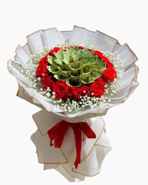 Bó Hoa Tiền 20 tờ x 100k