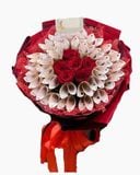  Bó Hoa Tiền 50k Mix Hoa Hồng Đỏ - BT26 