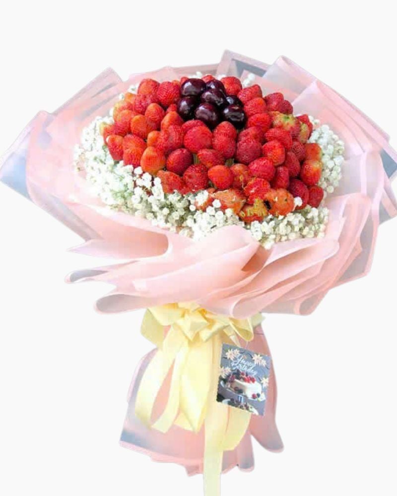  Bó Hoa Strawberry Mix Cherry - TC16 