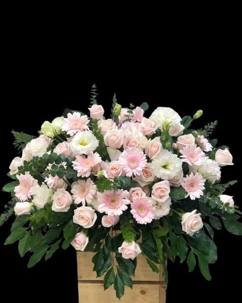 Mẫu Hoa Sự Kiện, Hoa để bàn:  Bục Hoa Phát Biểu Dáng Hoa Tuyên Ngôn - BPB11 