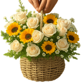  Giỏ Hoa Khai Trương Để Bàn Nắng Hạ - HG58 