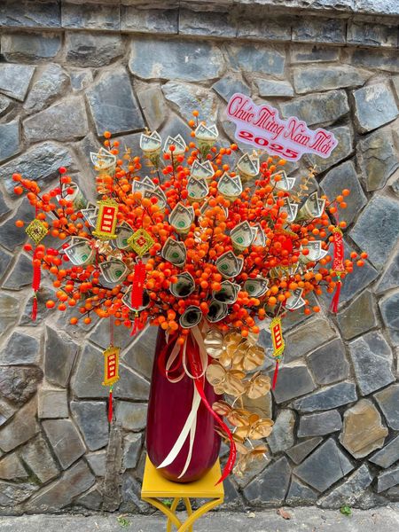 Bình Hoa Tiền Thần Tài