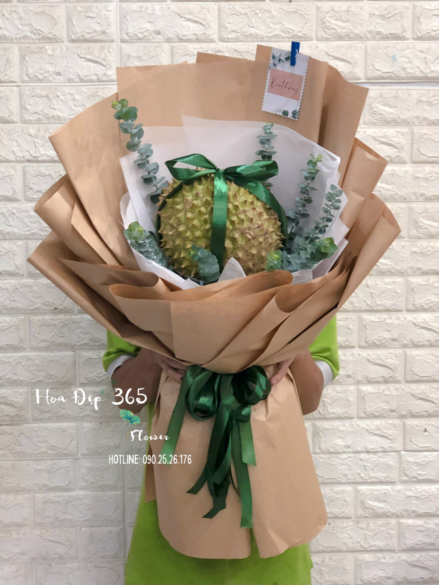  Bó Hoa Mix Với Sầu Riêng tặng sinh nhật độc lạ 365 - TC49 