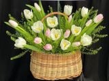  Giỏ Hoa Tươi Tulip Mix Màu - HG63 