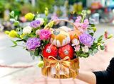  Giỏ Trái Cây Mix Hoa Tặng Sinh Nhật Vợ - GTC139 