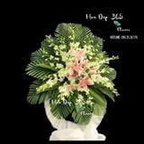  Vòng Hoa Chia Buồn Giá Rẻ - HTL128 - Vòng Hoa Đám Tang 