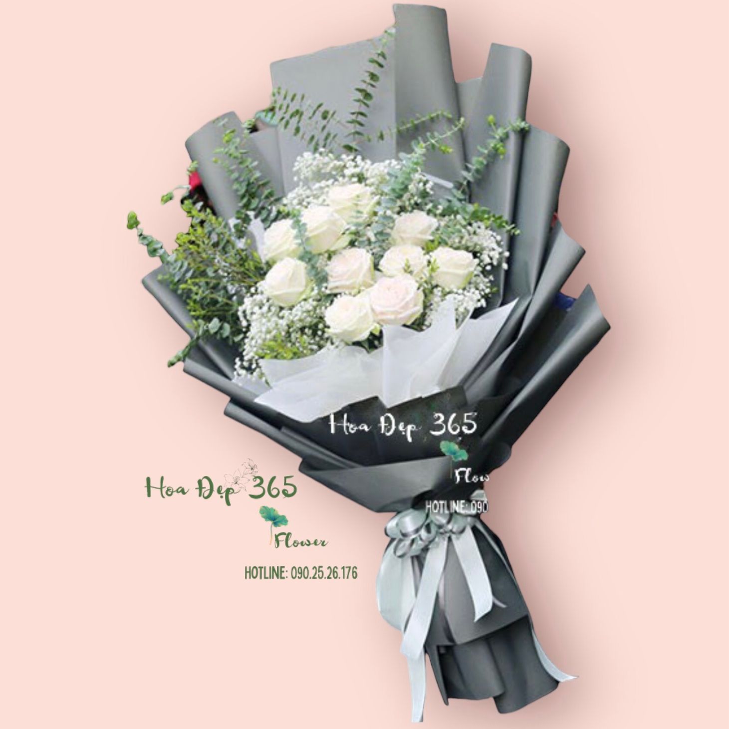  White Roses - HBD09 - Hoa 8/3 