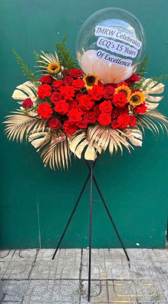 Kệ Hoa Khai Trương Bong Bóng