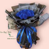  Blue Rose Glitter - HST35 - Bó Hoa Hồng Xanh Sáp Thơm Tặng Mẹ 