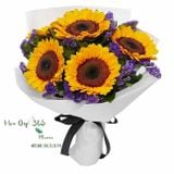  Bó Hoa Sáp Hướng Dương Mặt Trời Mọc - HST08 - Hoa tặng Mẹ 
