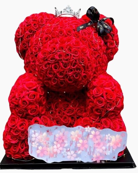 Gấu Hoa Sáp Thơm Size Bự