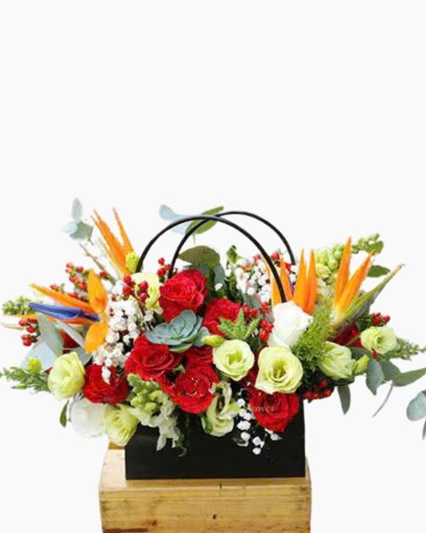 Giỏ Hoa Cát Tường Mừng Khai Trương