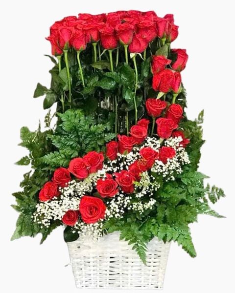 Giỏ Hoa Khai Trương Để Bàn Suối Hoa