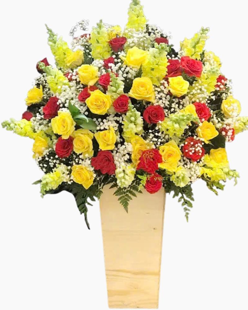  Hộp Hoa Khai Trương Để Bàn Hi Vọng - HCH58 